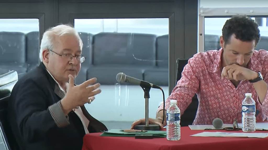 Robert Ilbert fondateur de l'Iméra dans une conférence de l'Institut du Monde Arabe