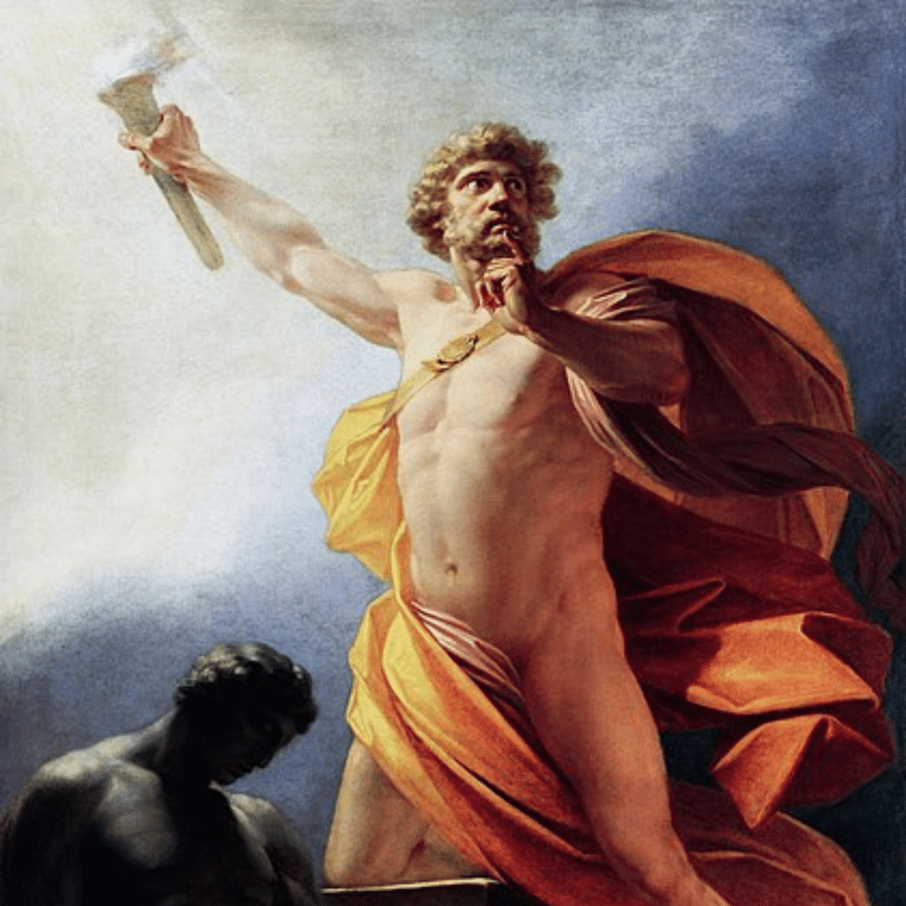 heinrich fueger 1817 prometheus brings fire to mankind