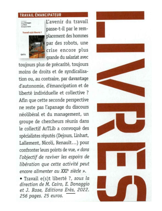 sante travail 2022