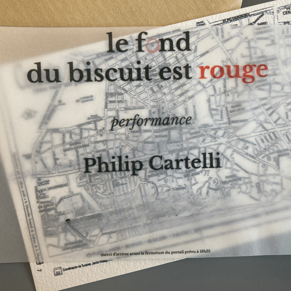 fond du biscuit est rouge cartelli