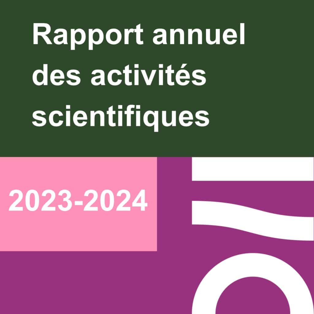 rapport annuel des activités scientifiques